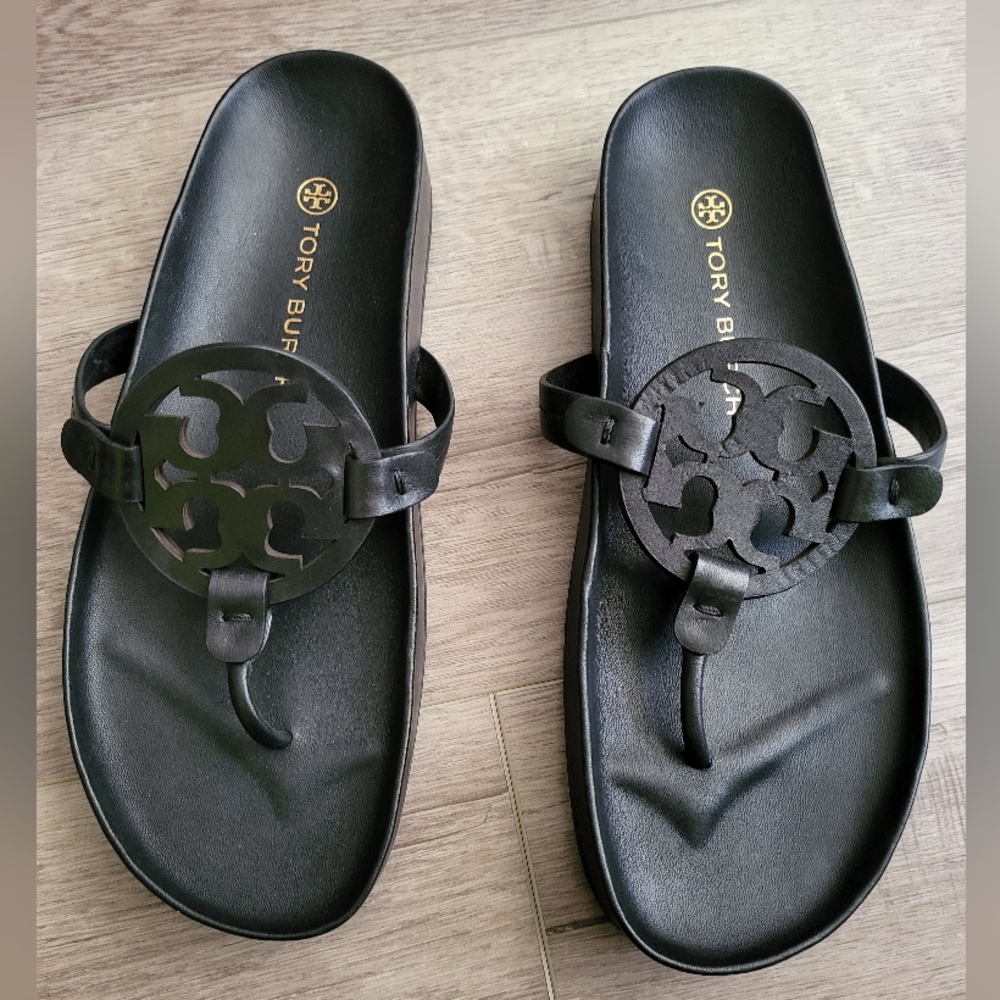 Tory Burch Womens Sandels. Black, Size 9